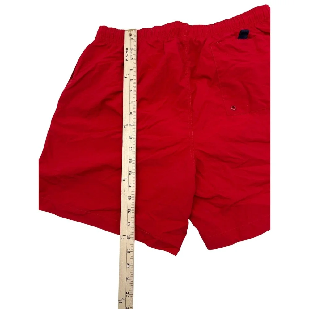Nautica Mens Red Swim Trunks With Mesh Lining Size‎ L